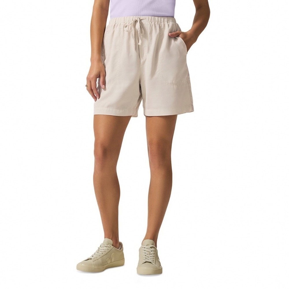 Splendid Angie Shorts Moonstone Beige Lyocell Drawstring Pull On Womens XS